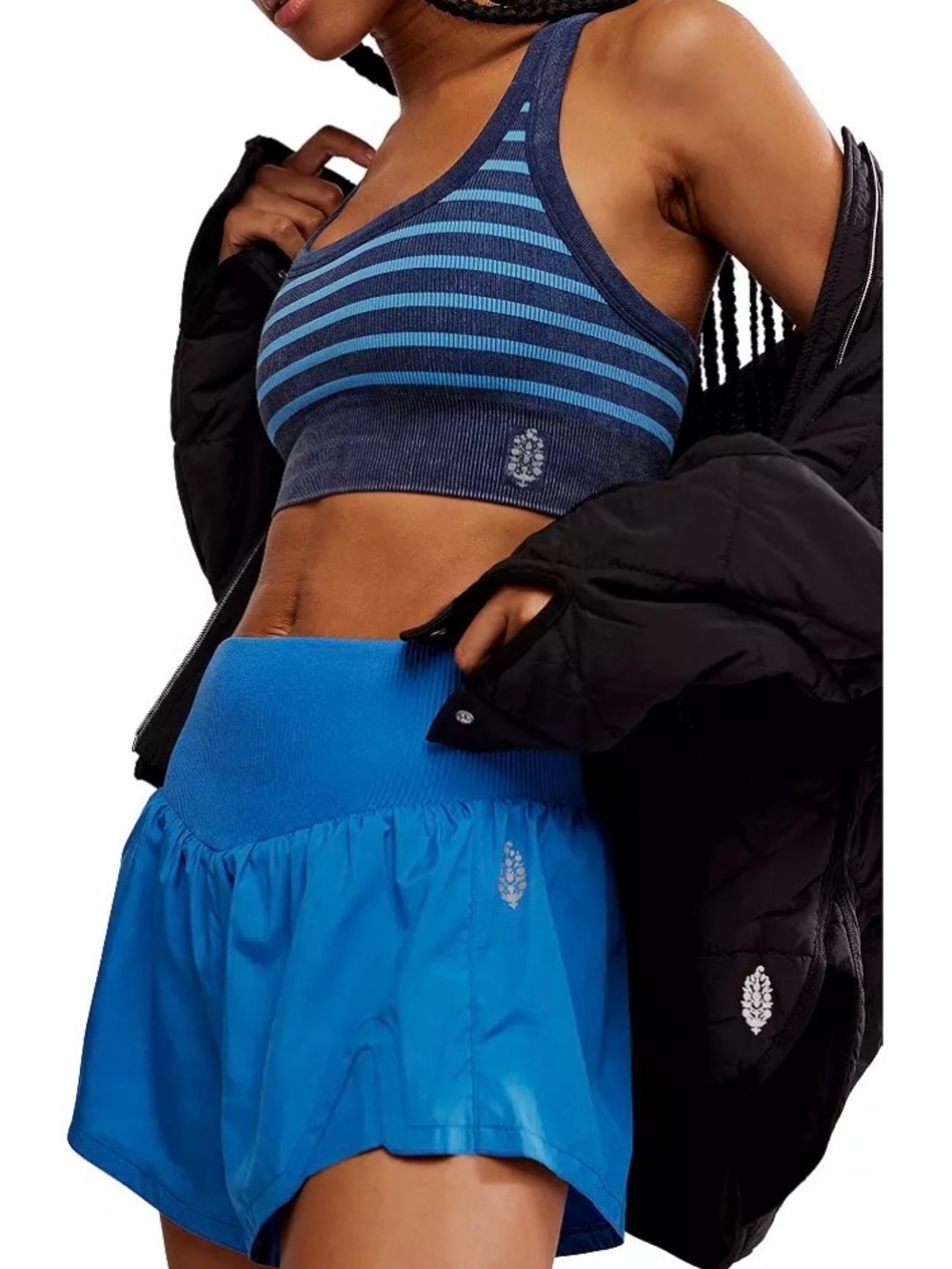 Free People New Carpe Diem Shorts in Cobalt Blue